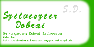 szilveszter dobrai business card